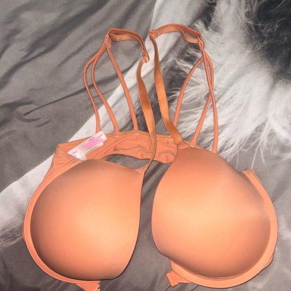 Victoria Secret orange strapy back, front closer bra 34D, - Picture 3 of 4